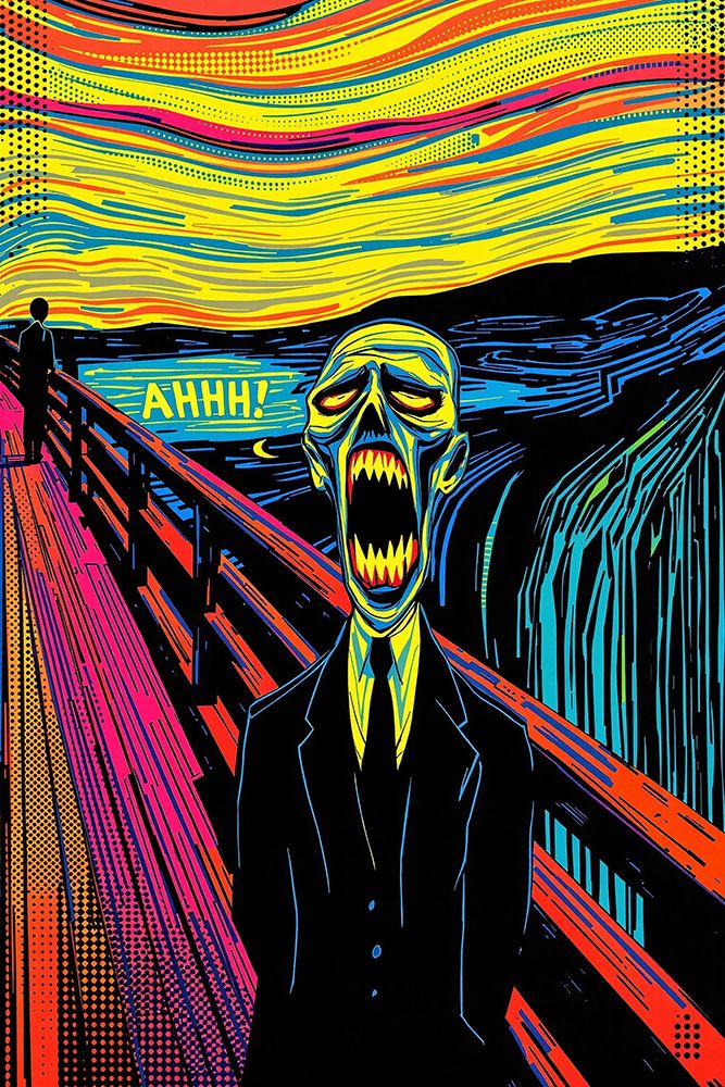 The Scream Pop Art VI art print by Vanessa Knight for $57.95 CAD