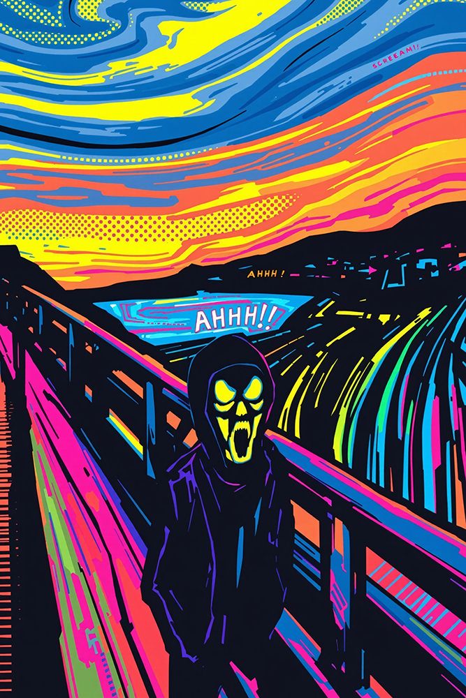 The Scream Pop Art VII art print by Vanessa Knight for $57.95 CAD