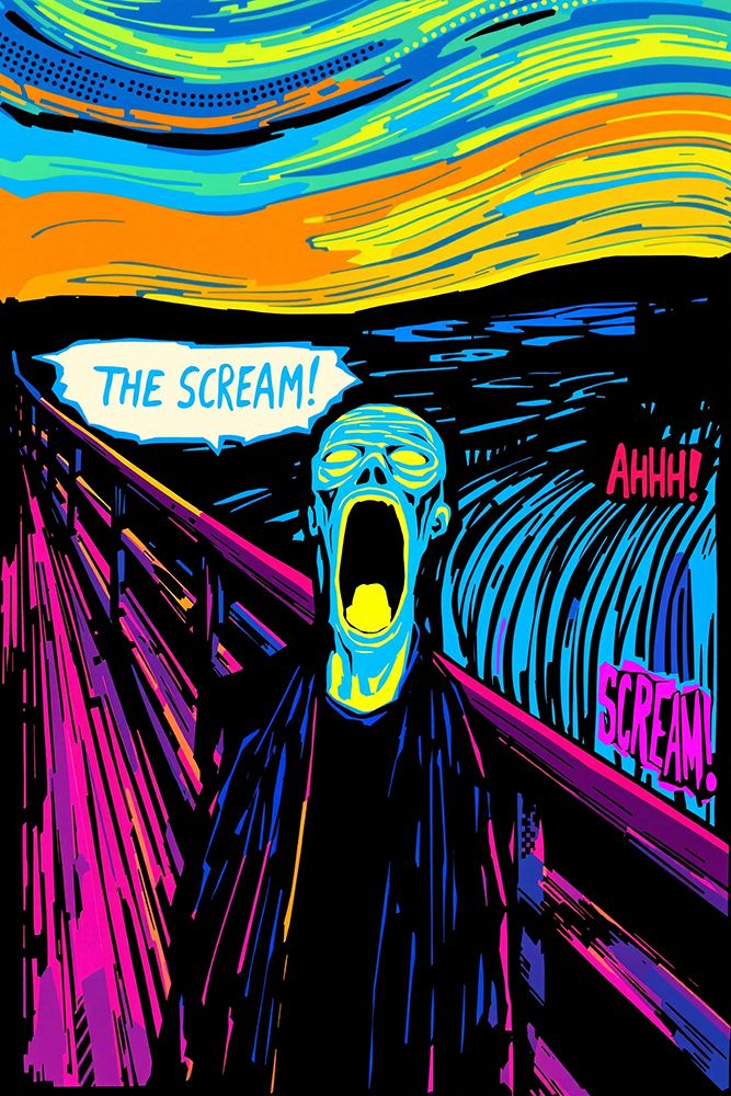 The Scream Pop Art IX art print by Vanessa Knight for $57.95 CAD