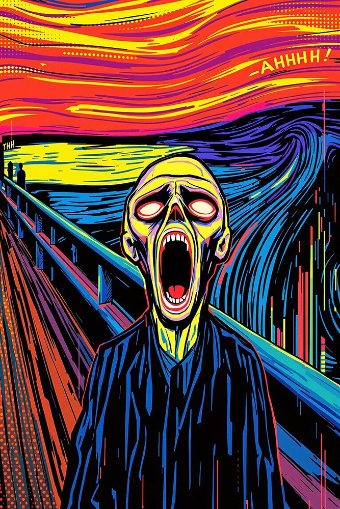 The Scream Pop Art X art print by Vanessa Knight for $57.95 CAD
