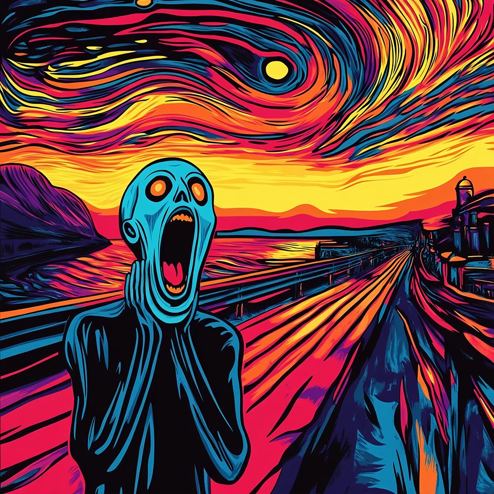 The Scream Pop Art XI art print by Vanessa Knight for $57.95 CAD