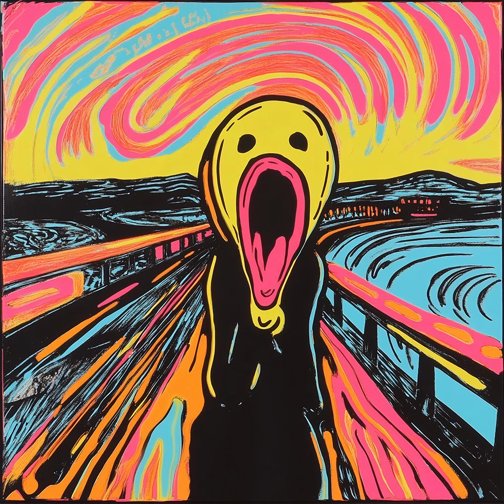 The Scream Pop Art XVII art print by Vanessa Knight for $57.95 CAD