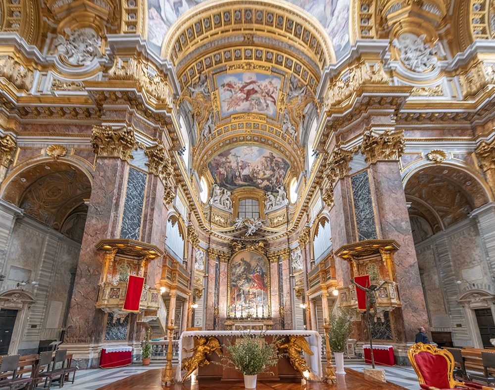 Italy, Rome Basilica of Saints Ambrose and Charles Borromeo I art print by Richard Silver for $57.95 CAD