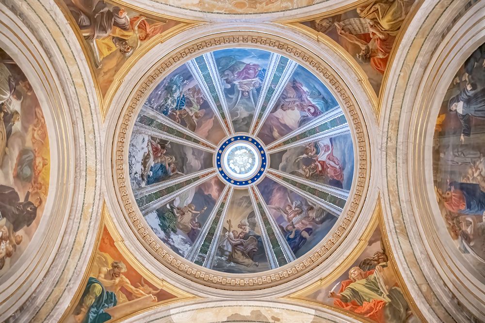 Italy, Rome Church of St. Ignatius of Loyola at Campus Martius II art print by Richard Silver for $57.95 CAD