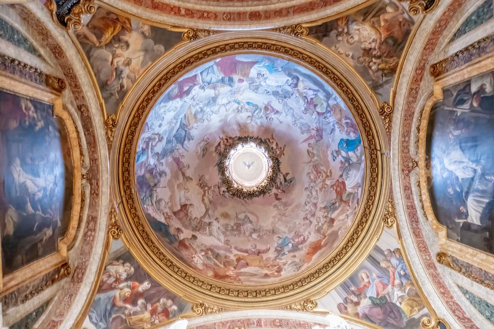 Italy, Rome Church of St. Ignatius of Loyola at Campus Martius III art print by Richard Silver for $57.95 CAD