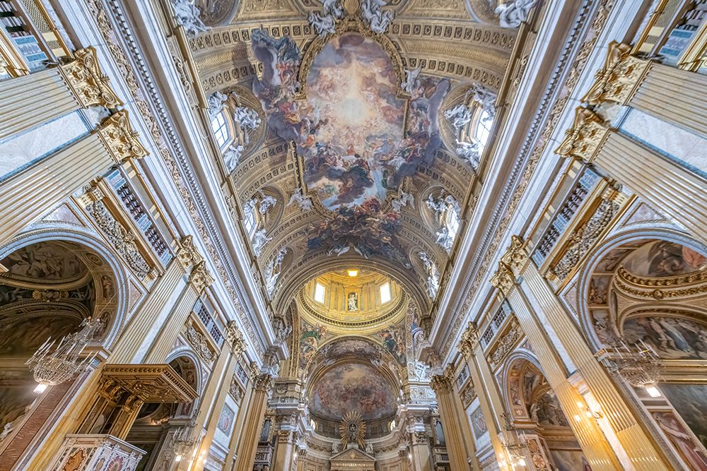 Italy, Rome interior of the Church of the Gesu I art print by Richard Silver for $57.95 CAD