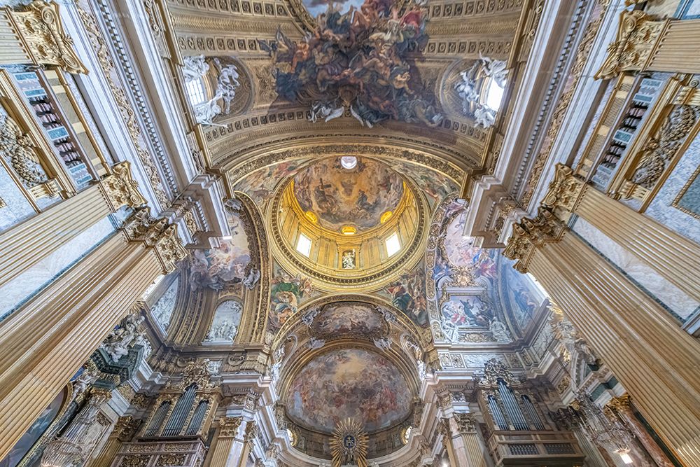 Italy, Rome interior of the Church of the Gesu III art print by Richard Silver for $57.95 CAD