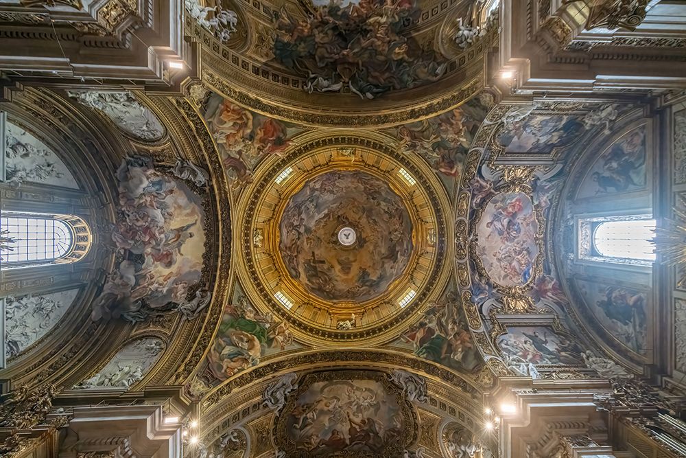 Italy, Rome interior of the Church of the Gesu IV art print by Richard Silver for $57.95 CAD