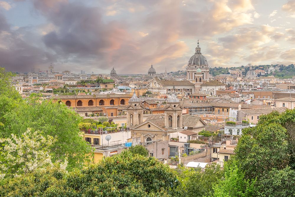 Italy, Rome Skyline from the Terrazza del Pincio art print by Richard Silver for $57.95 CAD