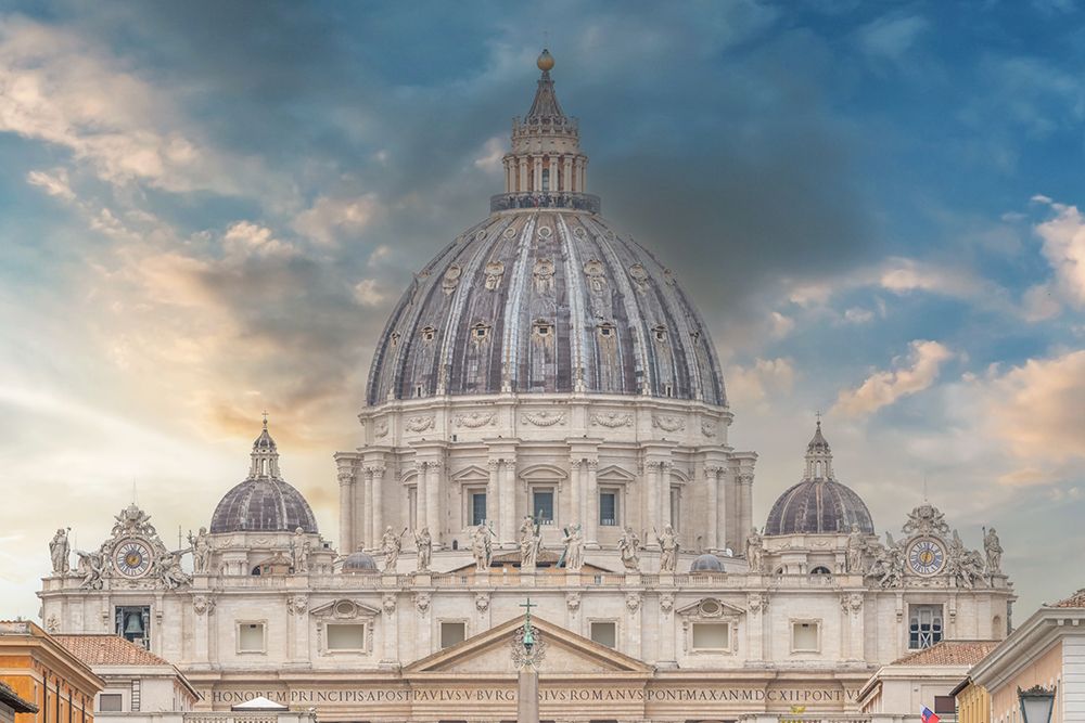 Italy, Rome St. Peters Basilica located in Vatican City I art print by Richard Silver for $57.95 CAD