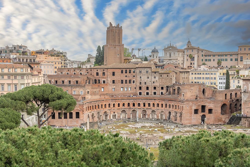 Italy, Rome the ancient Roman ruins of the Markets of Trajan art print by Richard Silver for $57.95 CAD