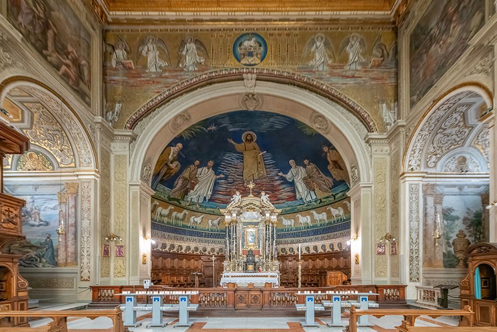 Italy, Rome the Basilica of Saints Cosmas and Damian II art print by Richard Silver for $57.95 CAD