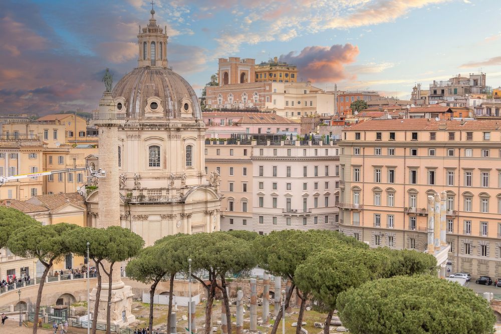 Italy, Rome the Church of the Most Holy Name of Mary at the Trajan Forum art print by Richard Silver for $57.95 CAD
