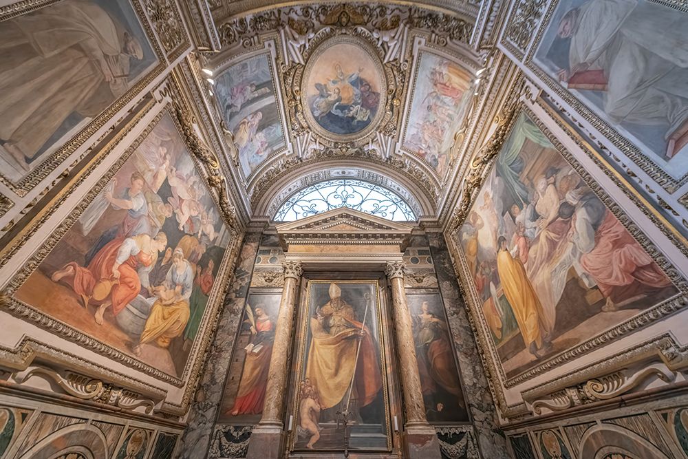 Italy, Rome the Contarelli Chapel inside the Church of San Luigi dei Francesi art print by Richard Silver for $57.95 CAD