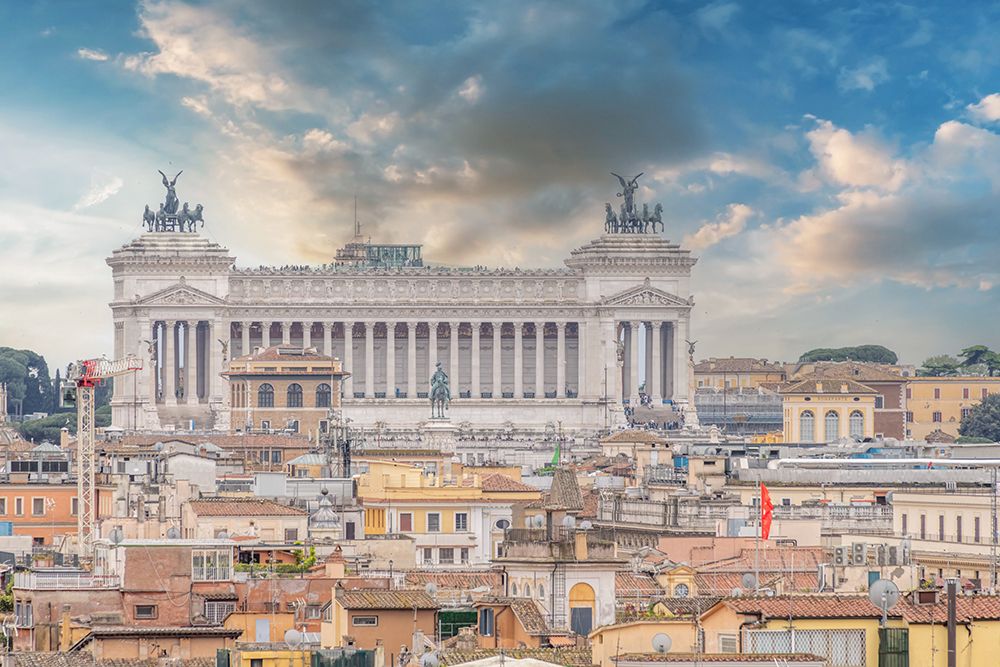 Italy, Rome Victor Emmanuel II Monument, the Altare della Patria, Altar of the Fatherland art print by Richard Silver for $57.95 CAD