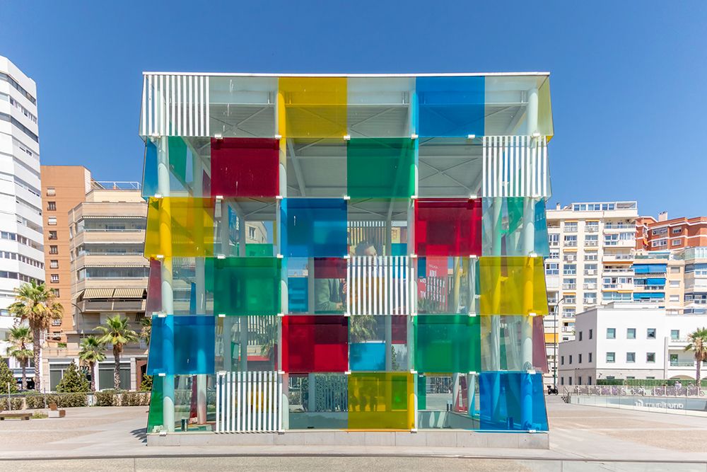 Spain, the Centre Pompidou Malaga art print by Richard Silver for $57.95 CAD