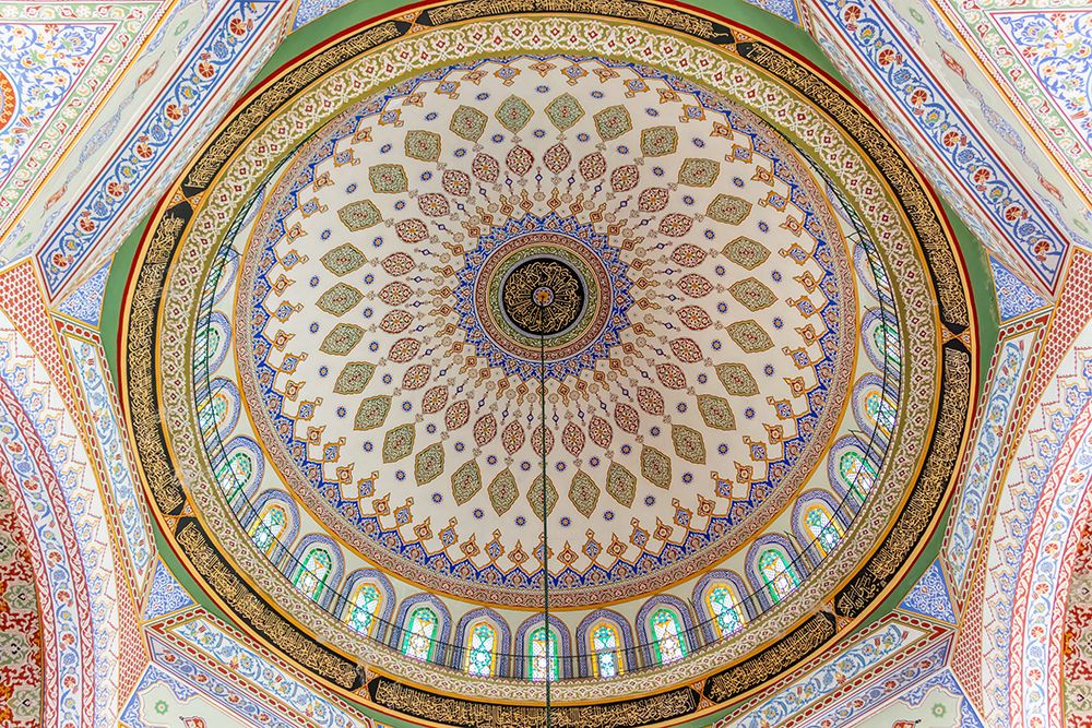 Turkey, interior dome of the Blue Mosque Istanbul art print by Richard Silver for $57.95 CAD