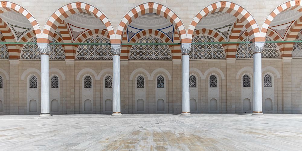 Turkey, Istanbul Camlica Mosque Arches I art print by Richard Silver for $57.95 CAD