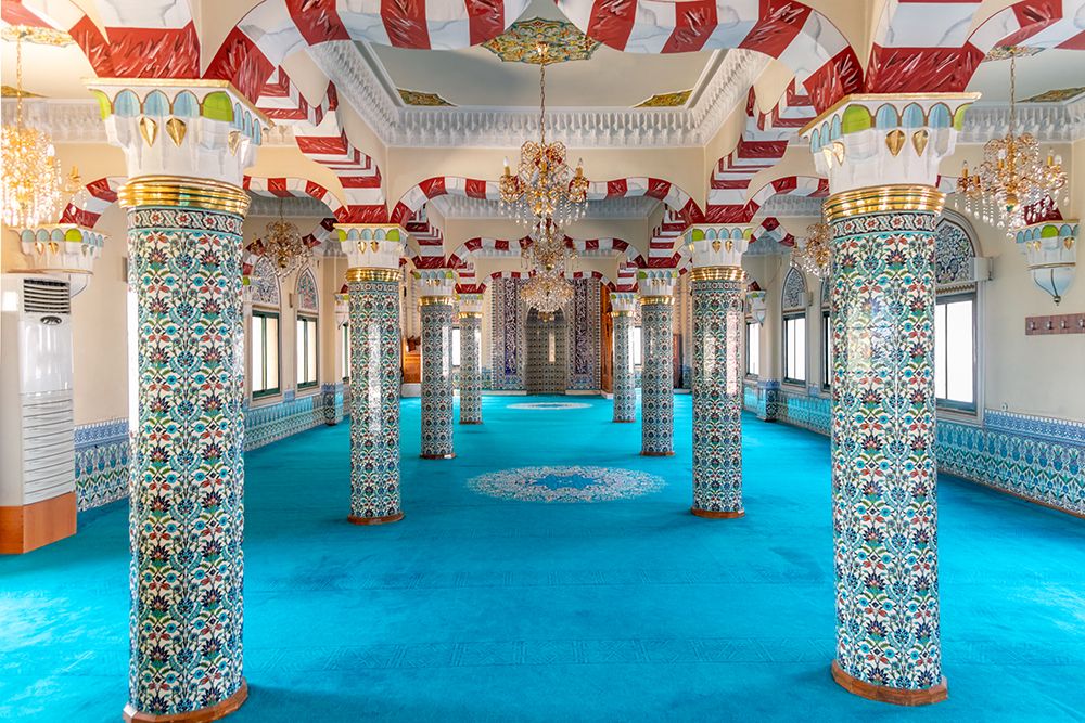 Turkey, the interior of the Fatih Mosque in Istanbul art print by Richard Silver for $57.95 CAD