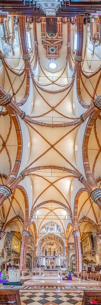 Vertical Churches, Basilica di Santa Maria Gloriosa dei Frari in Venice, Italy art print by Richard Silver for $57.95 CAD