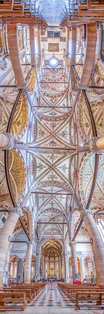 Vertical Churches, Basilica di SantAnastasia in Verona, Italy art print by Richard Silver for $57.95 CAD