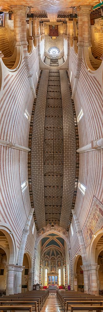 Vertical Churches, Basilica of San Zeno or San Zeno Maggiore in Verona, Italy art print by Richard Silver for $57.95 CAD