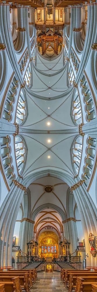 Vertical Churches, Bonn Minster, also known as the Basilica of St. Martin,  Bonn, Germany art print by Richard Silver for $57.95 CAD