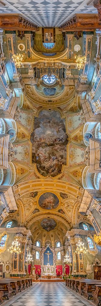 Vertical Churches, Brixen Cathedral, Duomo di Bressanone in South Tyrol, Italy art print by Richard Silver for $57.95 CAD
