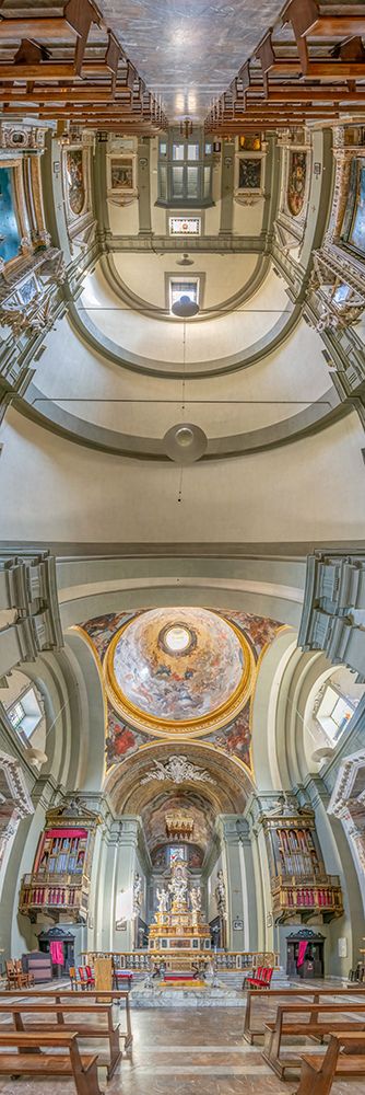 Vertical Churches, Chiesa di San Martino  Church of Saint Martin in Siena, Italy art print by Richard Silver for $57.95 CAD