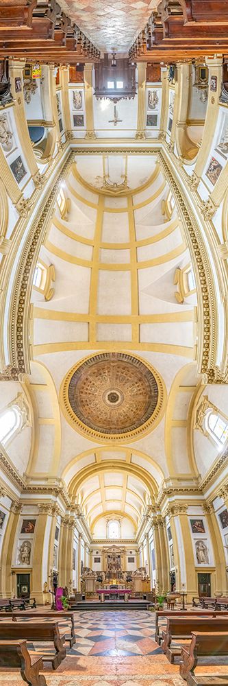 Vertical Churches, Church of San Nicolo allArena in Verona, Italy art print by Richard Silver for $57.95 CAD