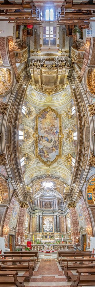 Vertical Churches, Church of St. Ignatius of Loyola at Campus Martius in Campo Marzio in Rome, Italy art print by Richard Silver for $57.95 CAD