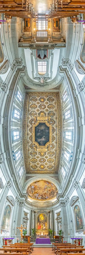 Vertical Churches, Church of St. Ignatius of Loyola, Chiesa di SantIgnazio di Loyola in Rome, Italy art print by Richard Silver for $57.95 CAD
