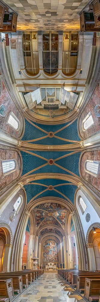 Vertical Churches, Ludwigskirche, St. Louis Church in Munich, Germany art print by Richard Silver for $57.95 CAD