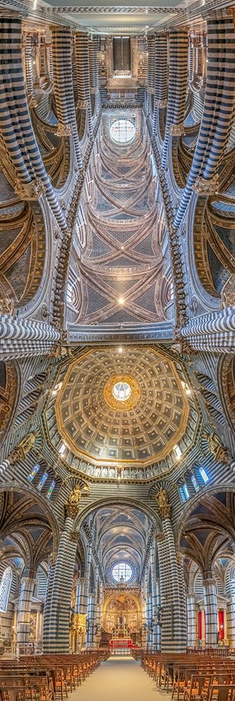 Vertical Churches, Siena Cathedral, Duomo di Siena in Siena, Italy art print by Richard Silver for $57.95 CAD