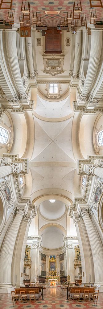 Vertical Churches, St. Aubins Cathedral, Cathedrale Saint-Aubain in Namur, Belgium art print by Richard Silver for $57.95 CAD