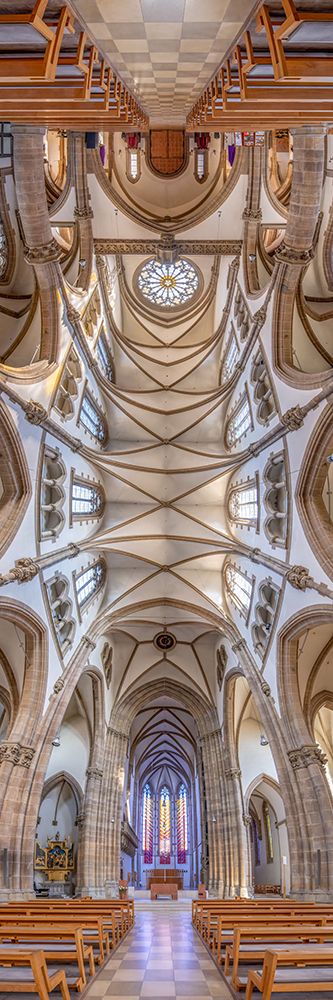 Vertical Churches, St. Pauls Church, Paulskirche in Munich, Germany art print by Richard Silver for $57.95 CAD