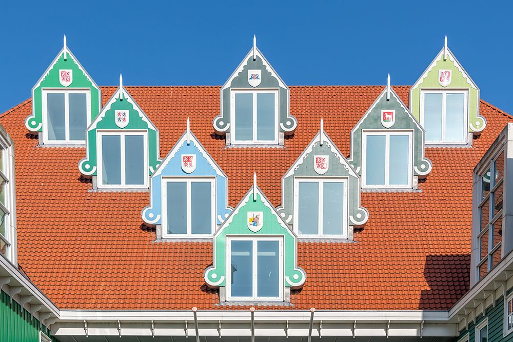 Zaandam Gabled Rooftop Windows art print by Richard Silver for $57.95 CAD