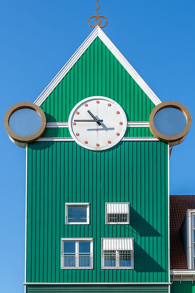 Zaandam Green Gable Clock Tower art print by Richard Silver for $57.95 CAD