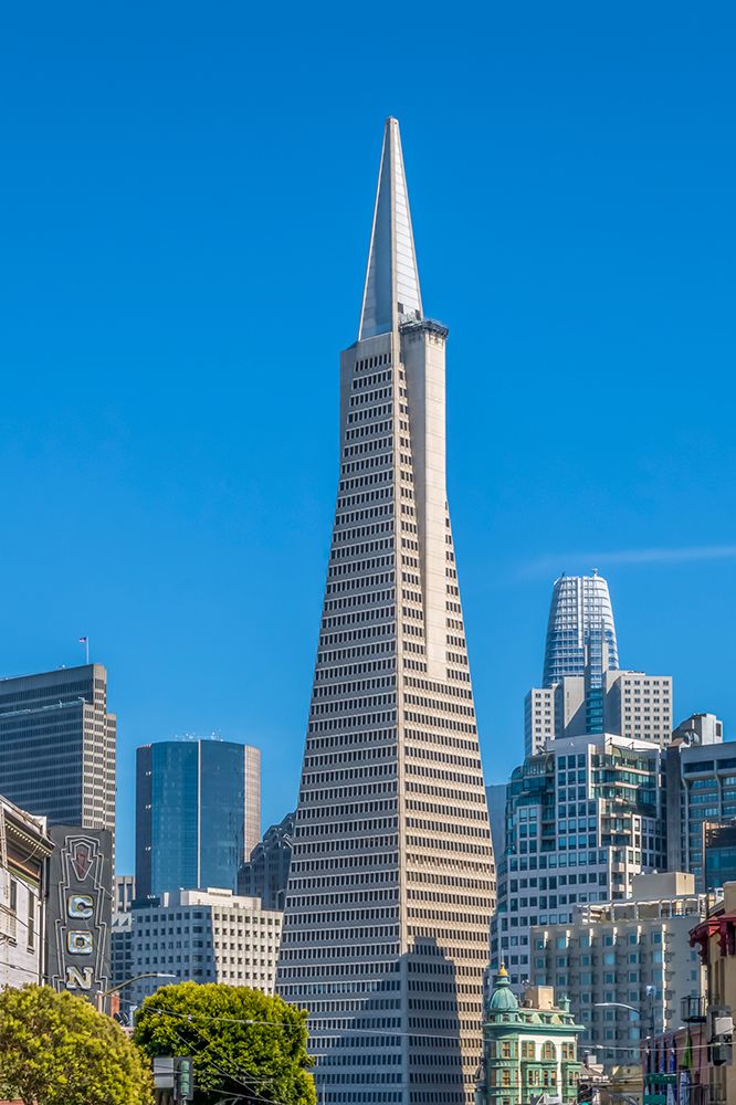 Transamerica Pyramid Skyline View art print by Richard Silver for $57.95 CAD