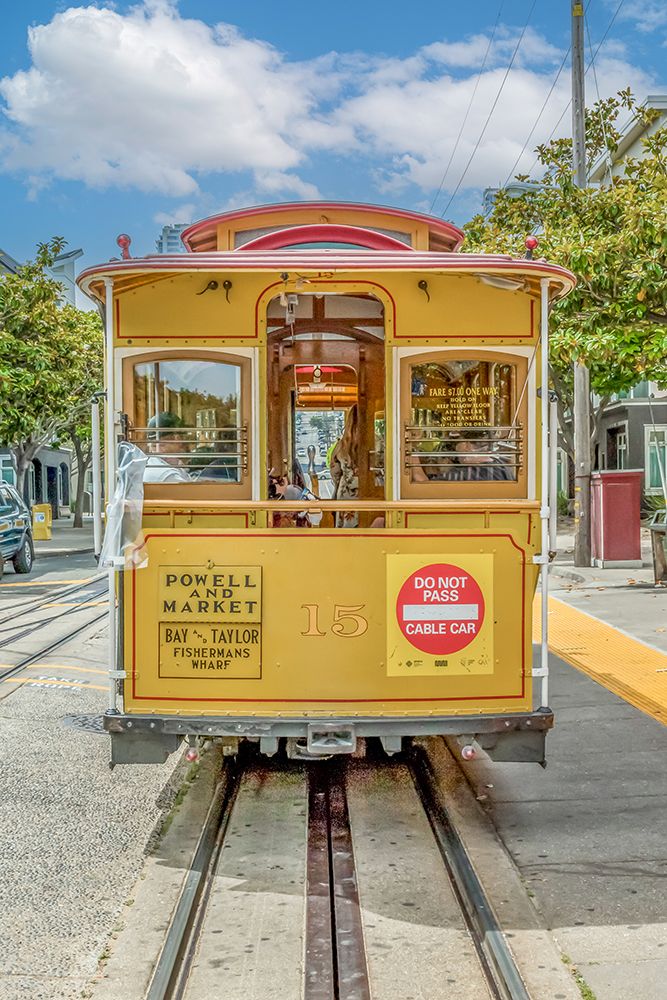 Powell and Market Cable Car art print by Richard Silver for $57.95 CAD