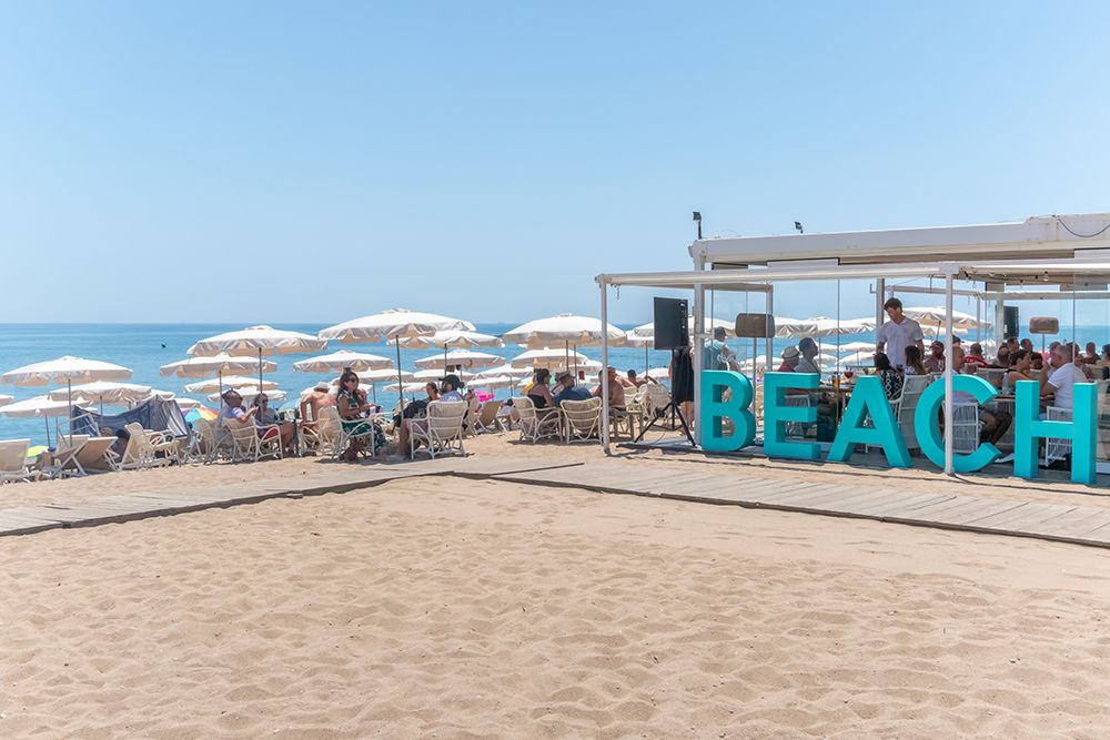Spanish Beach Club art print by Richard Silver for $57.95 CAD