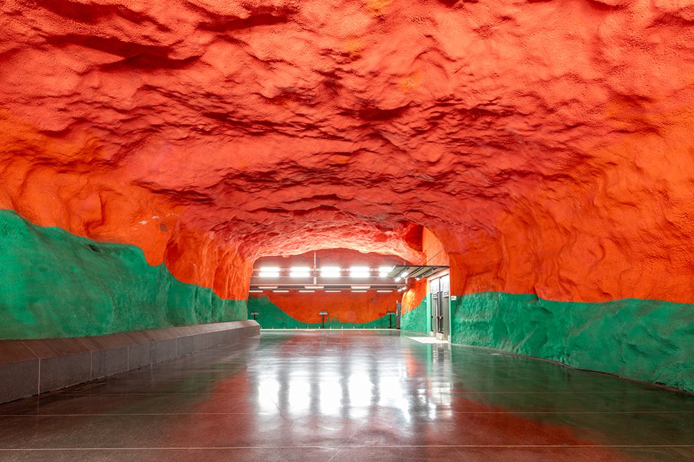 Solna Centrum Metro Station art print by Richard Silver for $57.95 CAD
