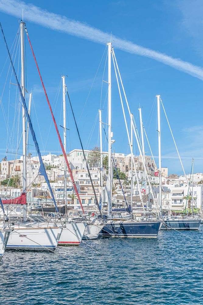 Naxos Harbor Through Sailboat Masts art print by Richard Silver for $57.95 CAD