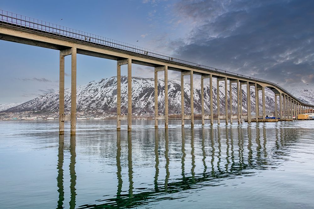 Fjord Bridge over Still Water art print by Richard Silver for $57.95 CAD
