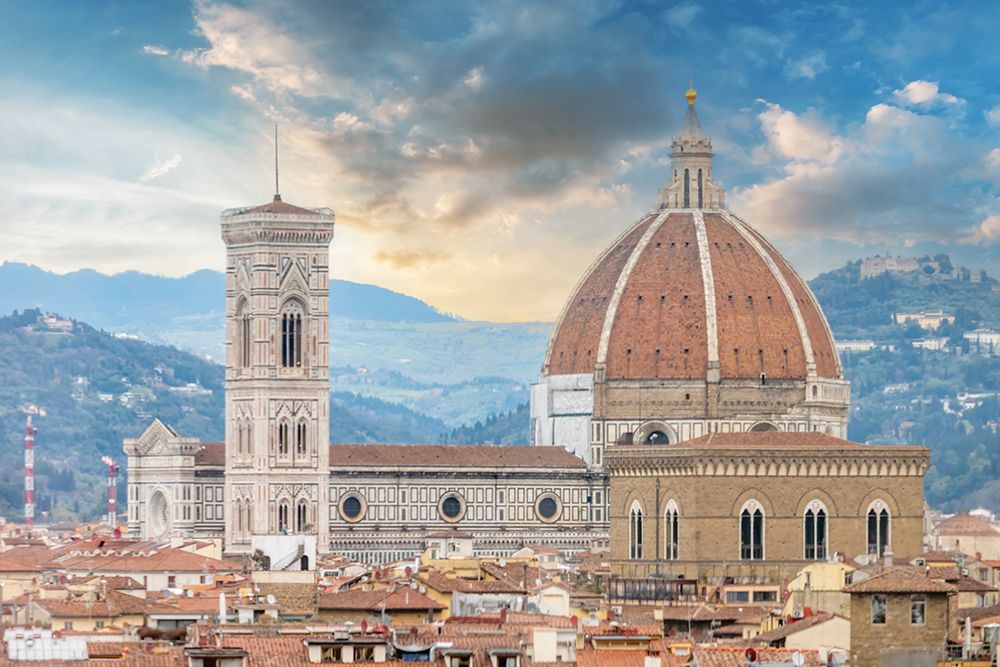 Florence Duomo and Giottos Campanile art print by Richard Silver for $57.95 CAD