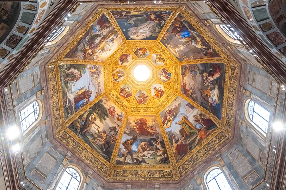Florence Duomo Dome Interior Fresco art print by Richard Silver for $57.95 CAD