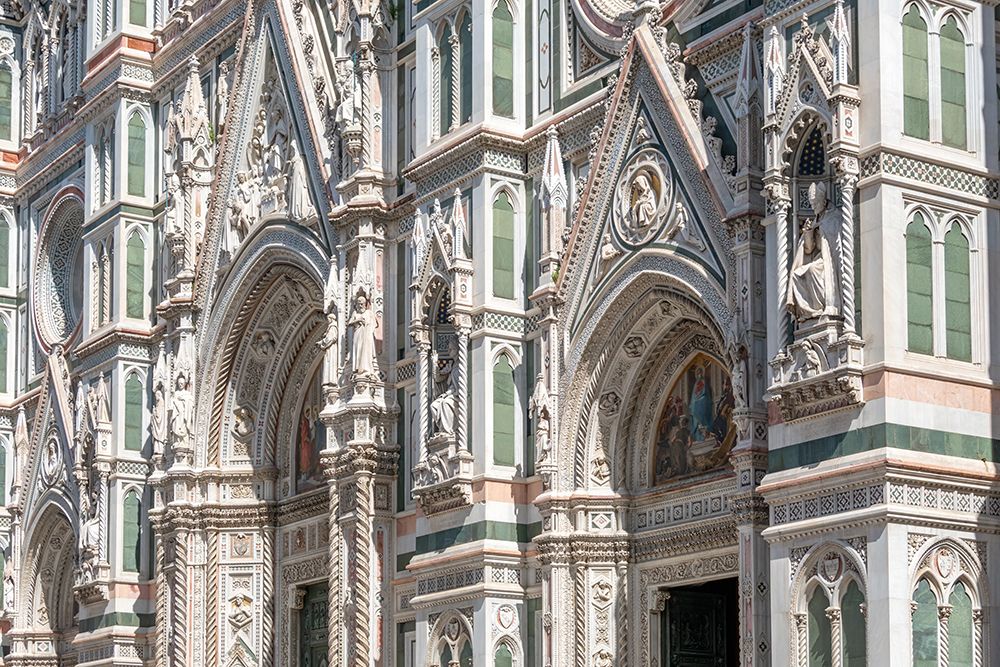 Florence Duomo Facade Detail III art print by Richard Silver for $57.95 CAD