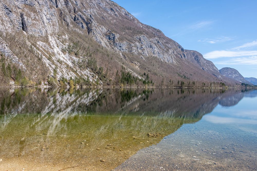 Lake Bohinj Cliff Reflection art print by Richard Silver for $57.95 CAD