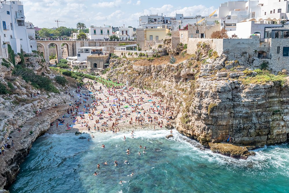 Polignano a Mare Cliffside Town art print by Richard Silver for $57.95 CAD