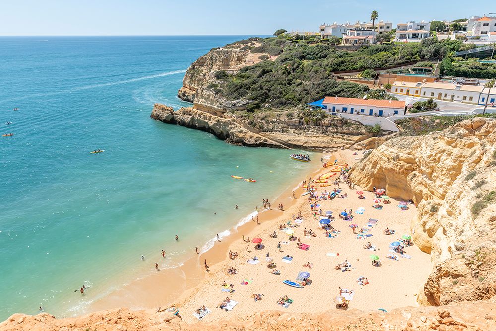 Algarve Portugal Cliff Cove art print by Richard Silver for $57.95 CAD